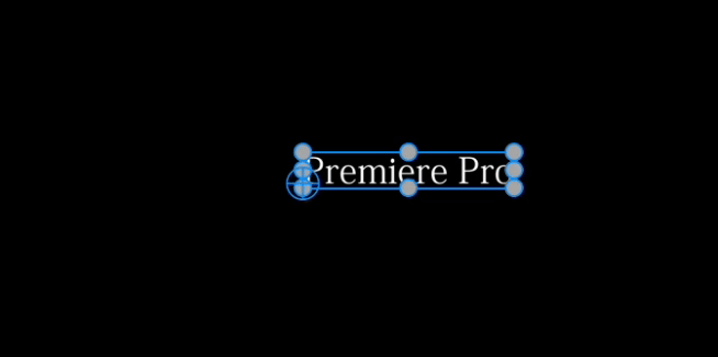 Premiere Proでテキストを入れる。 Premiere Pro Text 3